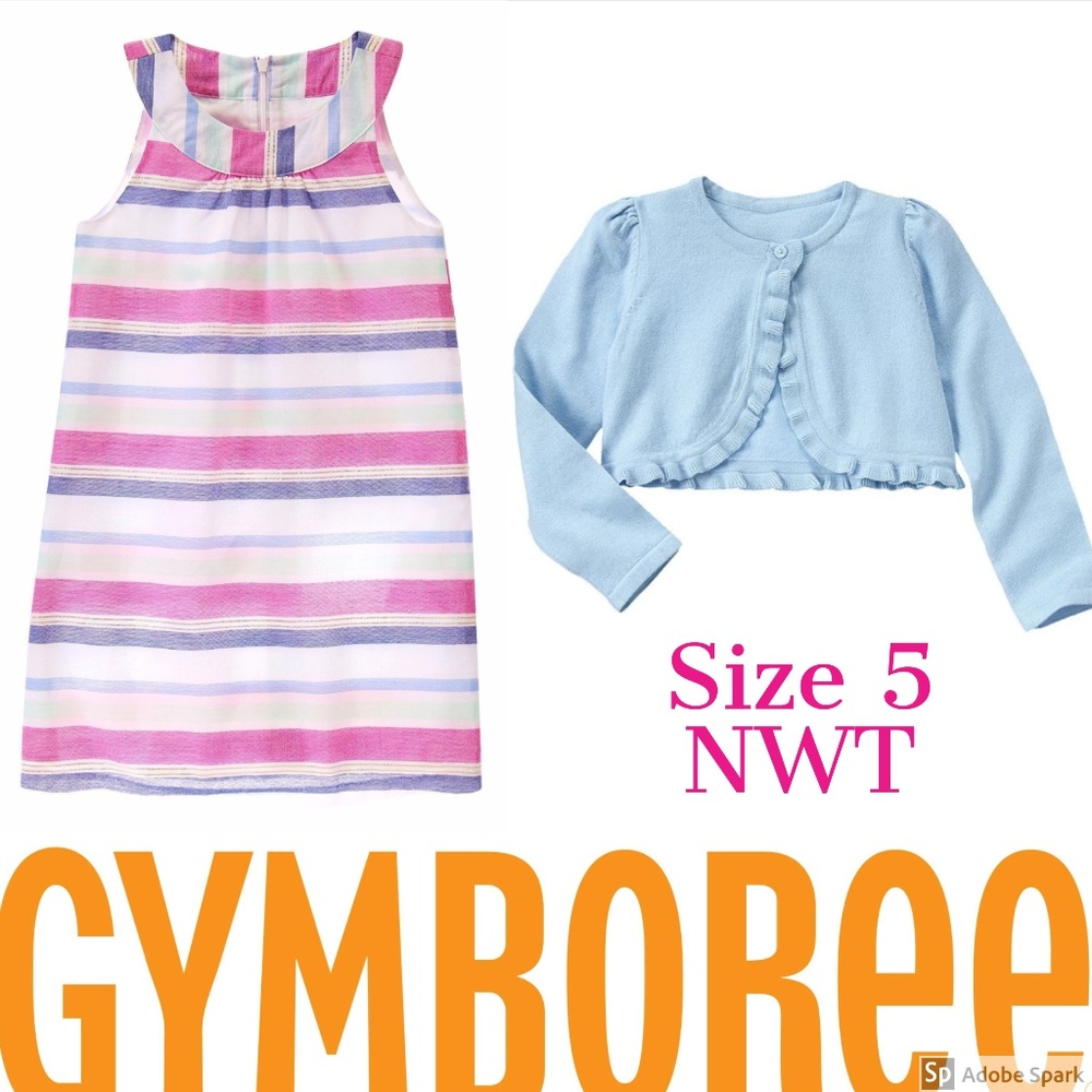 Gymboree Shift Dress Cardigan Sweater Lot 5 NWT